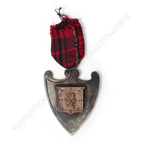 John McNab Timaru silver medallion,